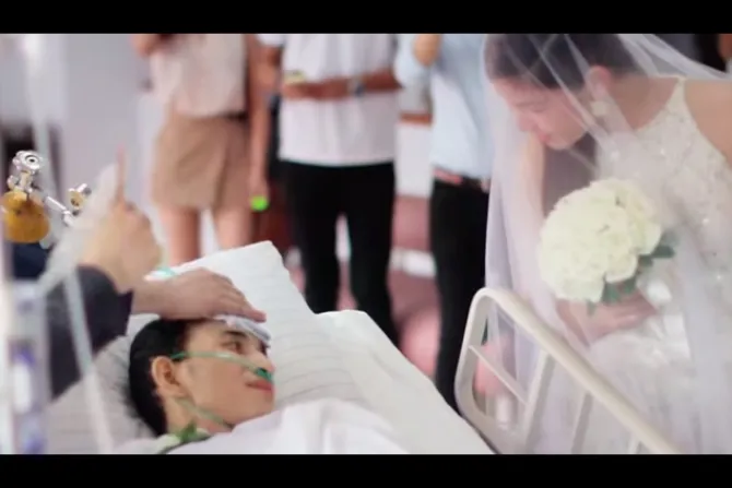 Video viral: Matrimonio de joven con cáncer terminal conmueve a redes sociales