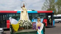 Nuestra Señora de la Carrodilla y Virreina Nacional de la Vendimia 2019. Foto: Parroquia Nuestra Señora de la Carrodilla