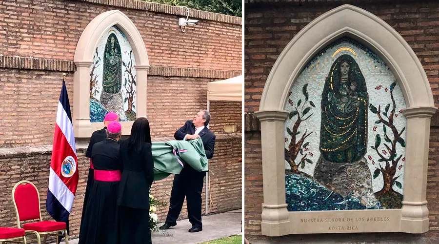 Entronizan en Jardines Vaticanos nueva imagen de la Virgen María