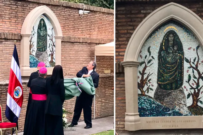 Entronizan en Jardines Vaticanos nueva imagen de la Virgen María