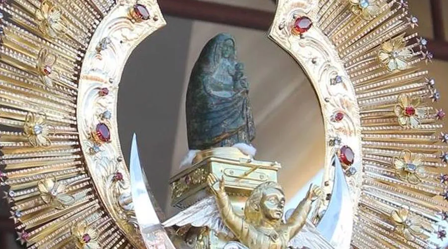 Imagen de Nuestra Señora de Los Ángeles. Foto: Facebook oficial de la Basílica de Nuestra Señora de Los Ángeles en Cartago, Costa Rica.