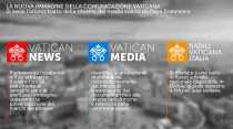 Los nuevos logos de la comunicación vaticana. Foto: Secretaría para la Comunicación