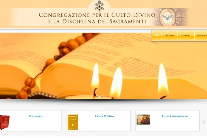 Congregación para el Culto Divino lanza nuevo sitio web