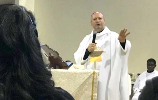 Mons. Franco Coppola en Misa inaugural del XXV Encuentro Nacional de la Pastoral de la Comunicaciu00f3n. Foto: David Ramos / ACI Prensa. 