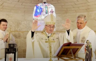 El Nuncio en Israel preside la Misa en el du00eda de San Josu00e9. Cru00e9dito: Centro Magdala 