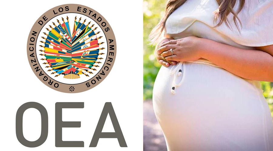 Símbolo de la OEA - Mujer embarazada. Crédito: Facebook OEA - Pixabay?w=200&h=150