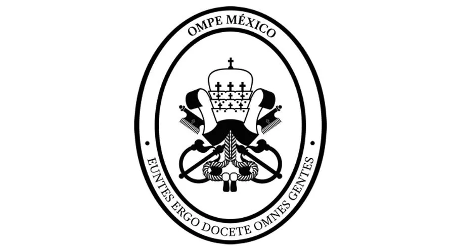 Emblema de las Obras Misionales Pontificio Episcopales de México.