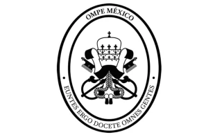 Emblema de las Obras Misionales Pontificio Episcopales de Mu00e9xico. 