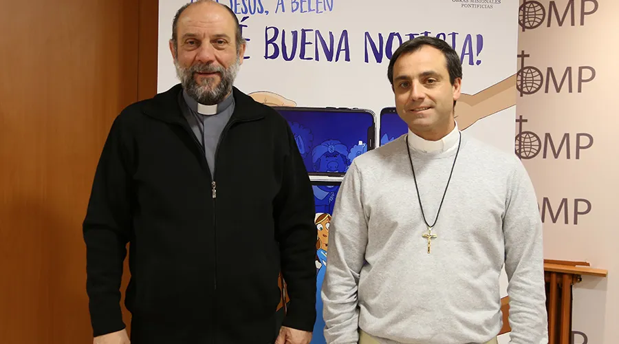 P. José María Calderón (izq), director de OMP España y el P. Mario León, vicario apostólico del Sáhara Occidental. Foto: OMP?w=200&h=150