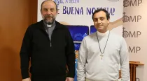 P. José María Calderón (izq), director de OMP España y el P. Mario León, vicario apostólico del Sáhara Occidental. Foto: OMP