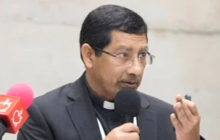 Mons. Mario Medina Balam. Cru00e9dito: Arquidiu00f3cesis de Yucatu00e1n 