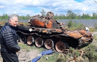 Mons. Ariel Torrado Mosconi viaju00f3 esta semana a Kiev, capital de Ucrania | Cru00e9dito: Cortesu00eda de Diu00f3cesis de Nueve de Julio 