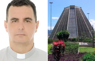 Mons. Juarez Delorto y Catedral de Ru00edo de Janeiro. Foto: Archidiu00f3cesis de Ru00edo / Wikipedia (CC BY 2.0) 