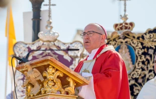 Mons. Santiago Gu00f3mez Sierra. Cru00e9dito: Diu00f3cesis de Huelva 