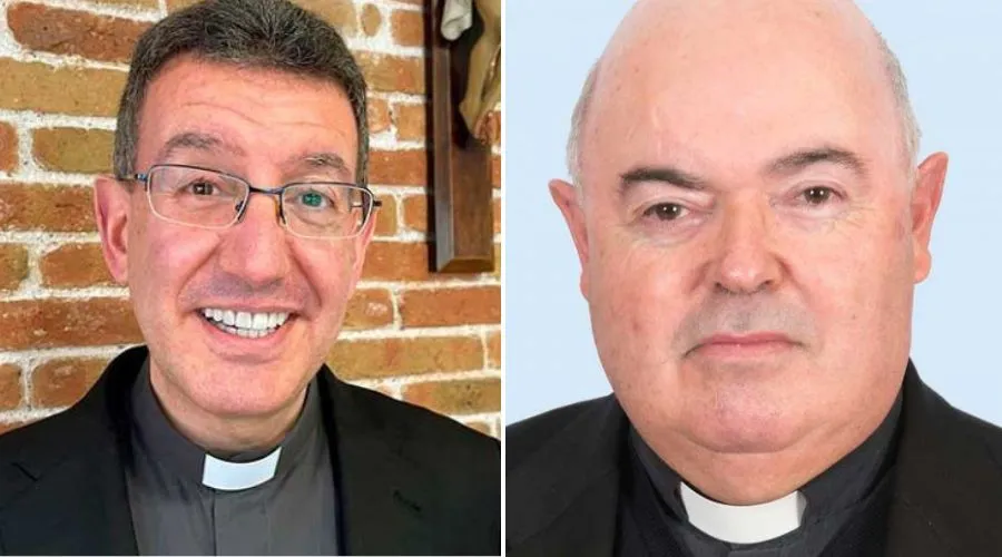 El Obispo Auxiliar de Barcelona Mons. David Abadías (izq) y el Obispo de Menorca, Mons. Gerardo Villalonga. Crédito: CEE?w=200&h=150