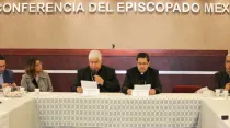 Mons. Rogelio Cabrera y Mons. Alfonso Miranda, Presidente y Secretario de la Conferencia del Episcopado Mexicano. Foto: CEM.