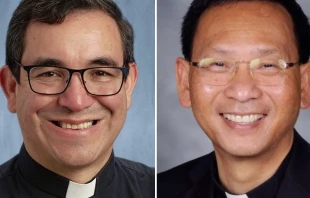 P. Felipe Pulido y P. Michael Pham, obispos auxiliares electos de San Diego. Cru00e9dito: USCCB 