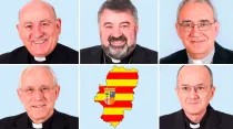 Obispos y mapa de Aragón / Wikipedia El Del Carro