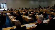 Los obispos de Colombia en asamblea. Foto CEC