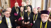 Obispos de Argentina esperan al Papa Francisco en la Catedral de Santiago de Chile / Crédito: Comunicaciones del Arzobispado de San Juan de Cuyo