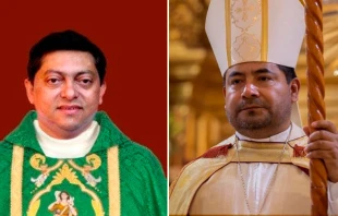 Mons. Josu00e9 Luis Canto Sosa (izquierda) y Mons. Jorge Cuapio Bautista (derecha) / Cru00e9dito: CEM 