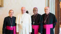 El Papa Francisco con la Conferencia Episcopal de Puerto Rico / Crédito Vatican News (2017)