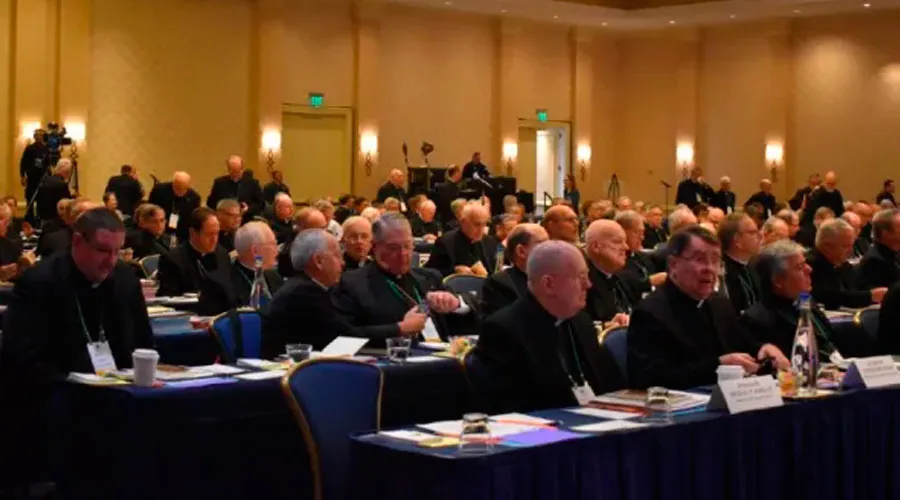 Los obispos de Estados Unidos en asamblea en 2019. Crédito: Christine Rouselle / ACI Prensa?w=200&h=150