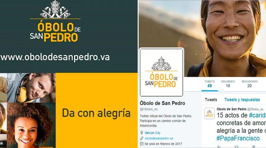 Captura cuentas de Instagram y Twitter del Óbolo de San Pedro?w=200&h=150