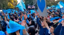 "Ola Celeste" de Argentina / Foto: Unidad Provida
