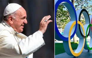 El Papa Francisco en el Vaticano / Su00edmbolos de las Olimpiadas - Cru00e9dito: Daniel Ibu00e1u00f1ez - ACI Prensa / Unsplash 