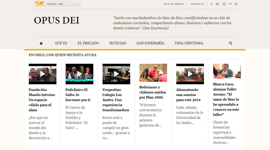 Captura de pantalla de sitio web de Opus Dei.?w=200&h=150