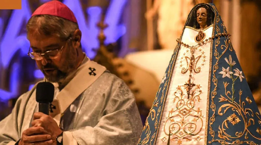 Oración a la patrona de Argentina, Virgen de Luján. Crédito: Arzobispado Mercedes - Luján.