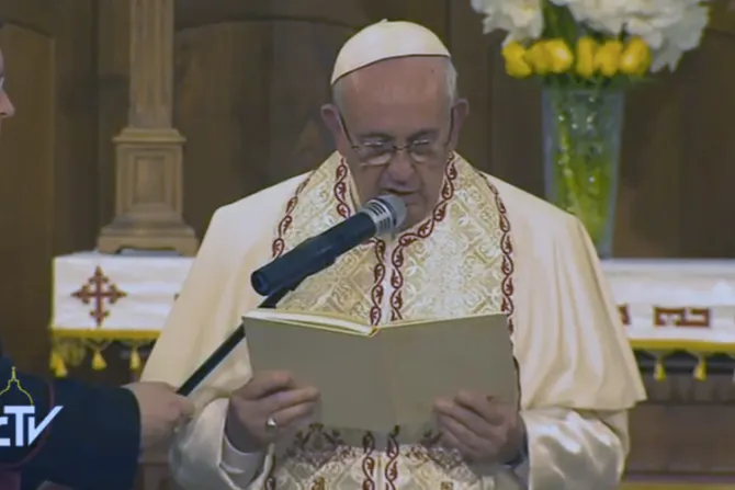 Esta es la oración que el Papa Francisco recitó en Georgia por la paz en el mundo
