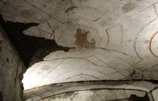 Una imagen del nuevo descubrimiento en las Catacumbas de San Calixto en Roma. Foto Petrik Bohumil / ACI Prensa 