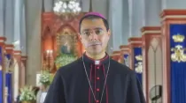Mons. Oscar Efraín Tamez Villareal. Crédito: Captura de video / Arquidiócesis de Monterrey.