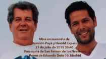 Oswaldo Payá y Harold Cepero / Foto: Twitter de MCL