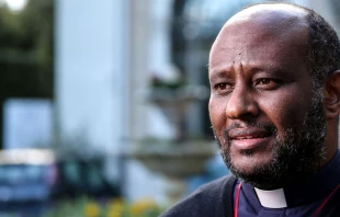 El P. Mussie Zerai. Foto: Daniel Ibu00e1u00f1ez / ACI Prensa 