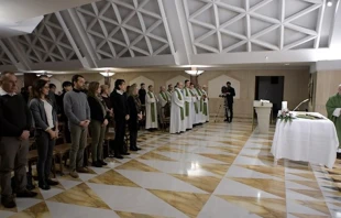 El Papa en la Misa. Foto: L'Osservatore Romano 