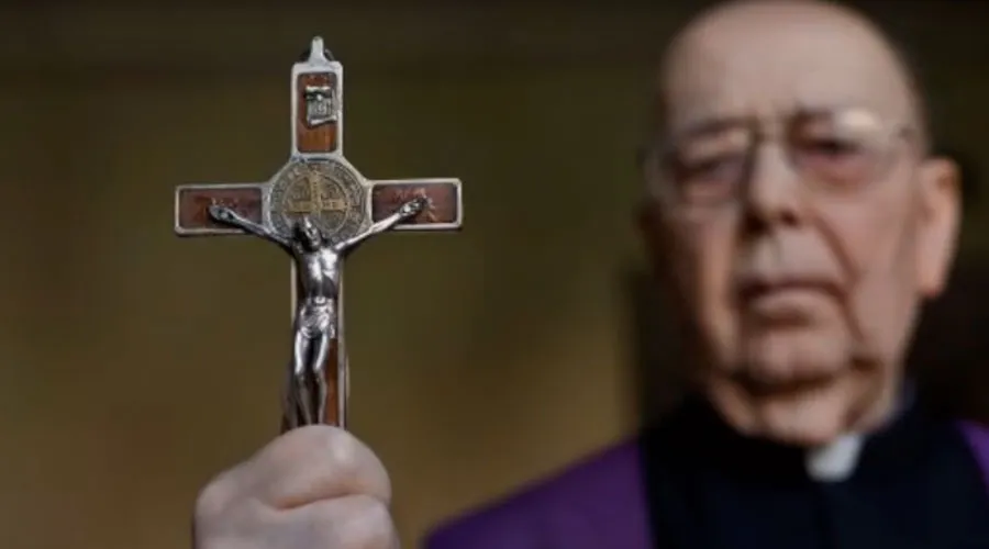 P. Gabriele Amorth. Youtube: Cultura Católica (Captura de Video)