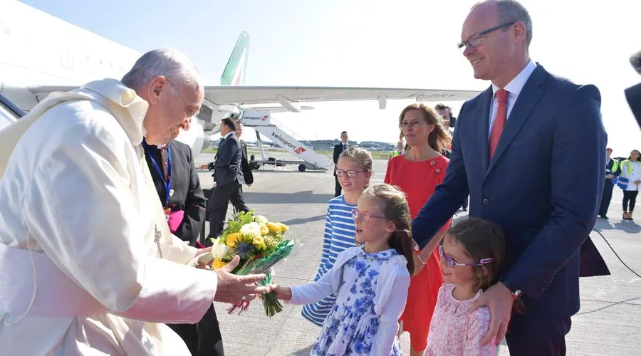El Papa Francisco a su llegada a Dublín. Foto: Vatican Media?w=200&h=150