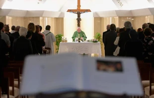 El Papa en Santa Marta. Foto: L'Osservatore Romano 