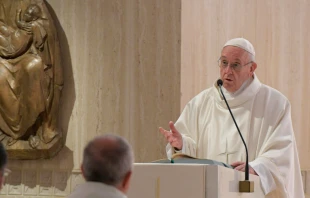 El Papa en Santa Marta. Foto: L'Osservatore Romano 
