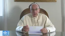 El Papa Francisco en el video mensaje.