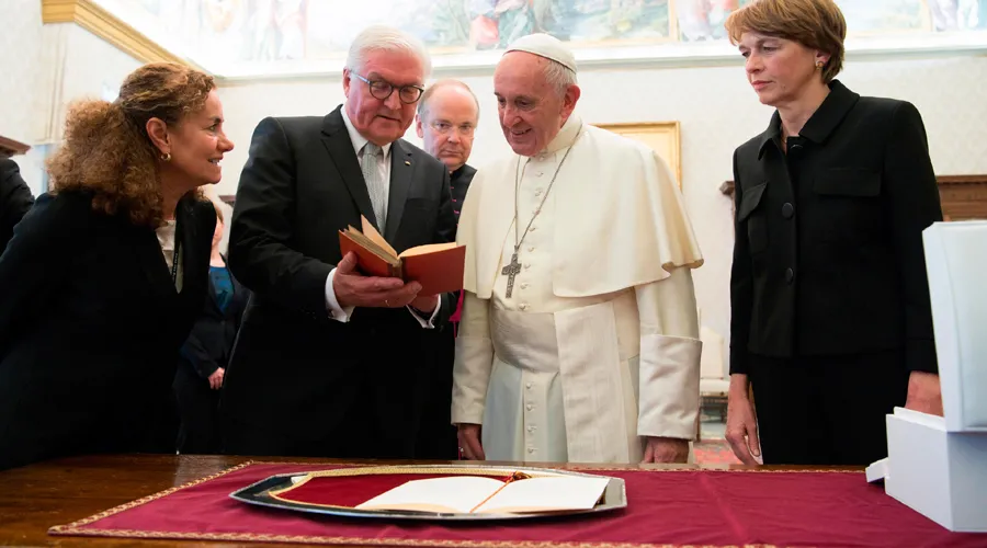 El Papa y el Presidente de Alemania. Foto: L'Osservatore Romano