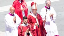 El Papa Francisco presidió una Misa en la solemnidad de San Pedro y San Pablo. Foto: Daniel Ibáñez / ACI Prensa