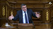 El portavoz del Grupo Socialista en el Congreso de los Diputados de España Patxi López. Crédito: Congreso de los Diputados