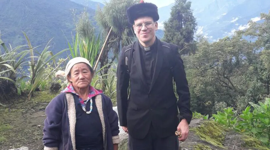 P. Federico Juan Highton, misionero en la meseta tibetana. Foto: P. Federico Juan Highton.