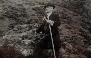El P. Giuseppe Mercalli durante una expedición en el Vesubio / Foto: Wikipedia Sailko (CC-BY-SA-3.0) 