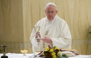El Papa en Santa Marta. Foto: L'Osservatore Romano 