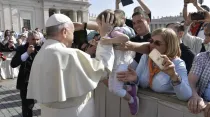 El Papa en la Audiencia General. Foto: Vatican Media